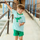 Back to School Dino Short Set