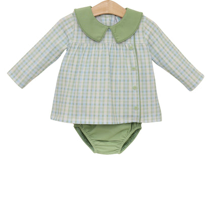 Basin Plaid Liam Diaper Set