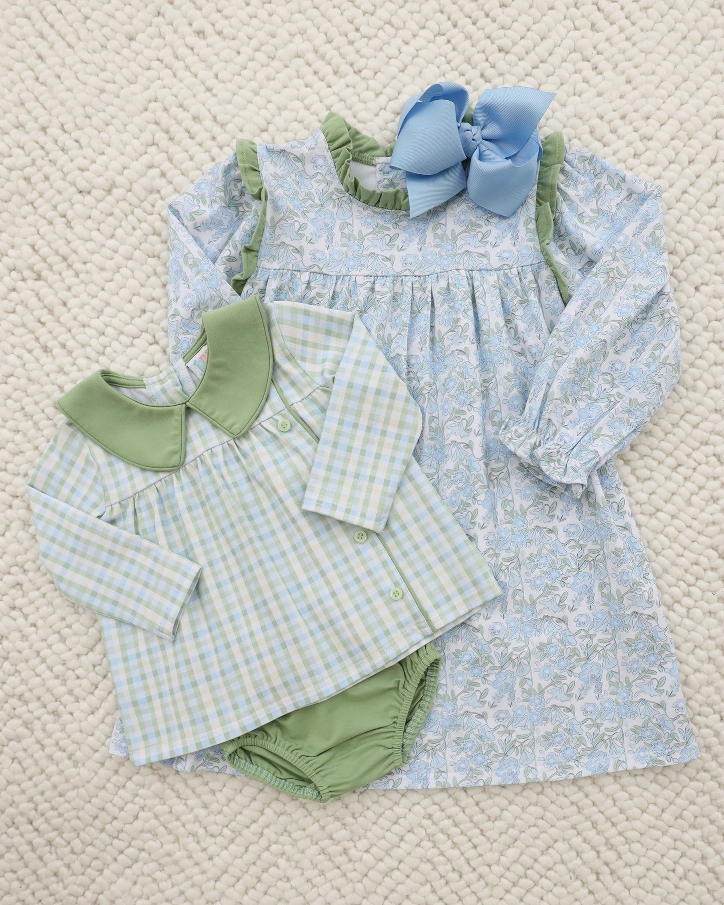 Basin Plaid Liam Diaper Set