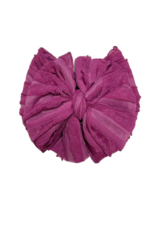 Ruffled Headband | Berry