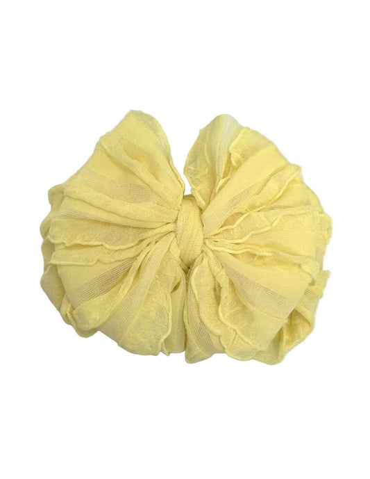 Ruffled Headband- Buttercup