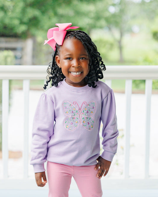 Butterfly French Terry Pullover