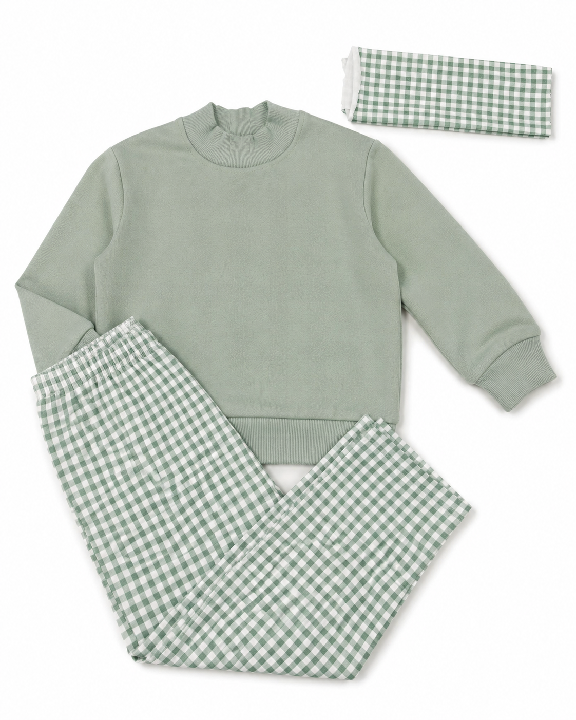Gingham Knit Pants