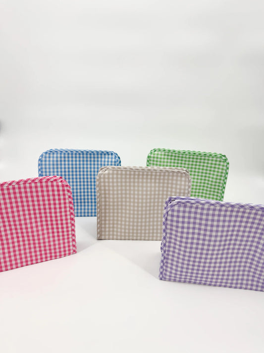 On The Go Gingham Pouch