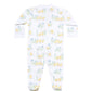Chicks Print Zipper Footie