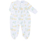 Chicks Print Smocked Footie