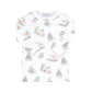 Girl Christmas Toile Pajamas