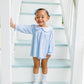 Catherine Diaper Set- Light Blue Windowpane