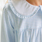 Catherine Dress- Light Blue Windowpane