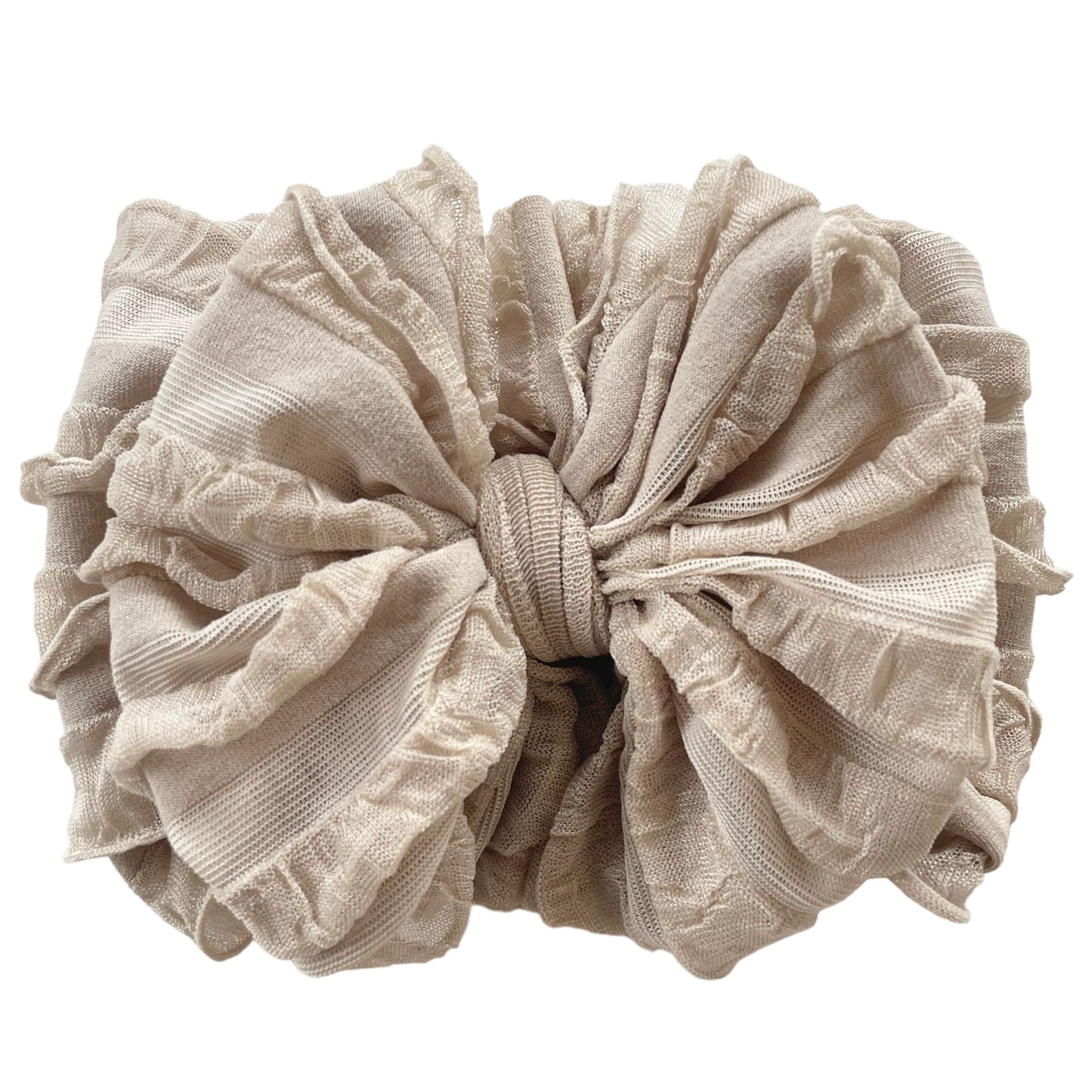 Ruffled Headband | Champagne
