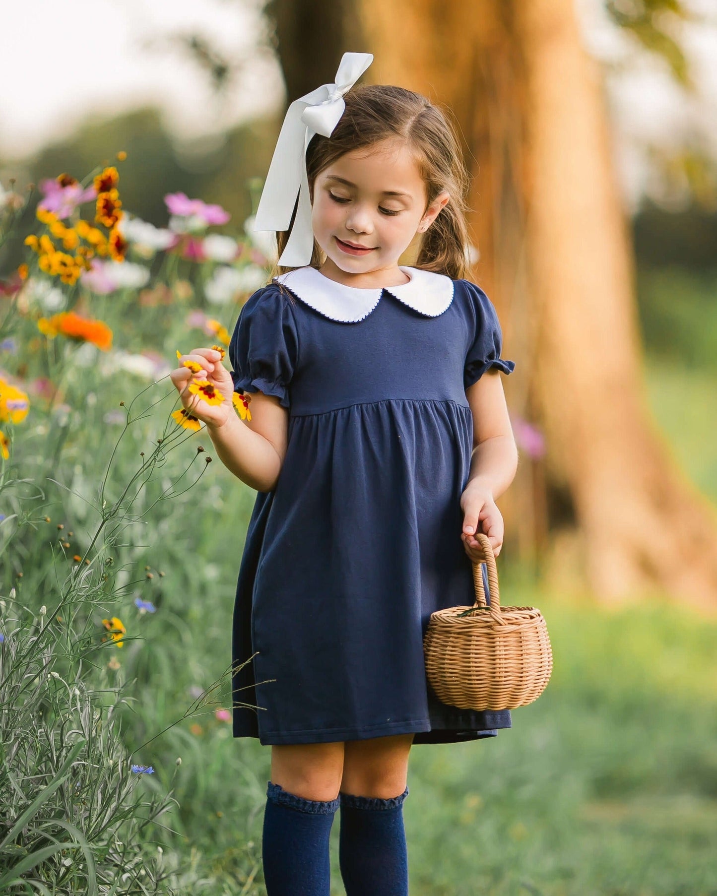 Charlotte Dress- Navy