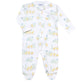 Chicks Print Zipper Footie
