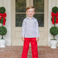 Christmas Candy Stripe Evan Pullover