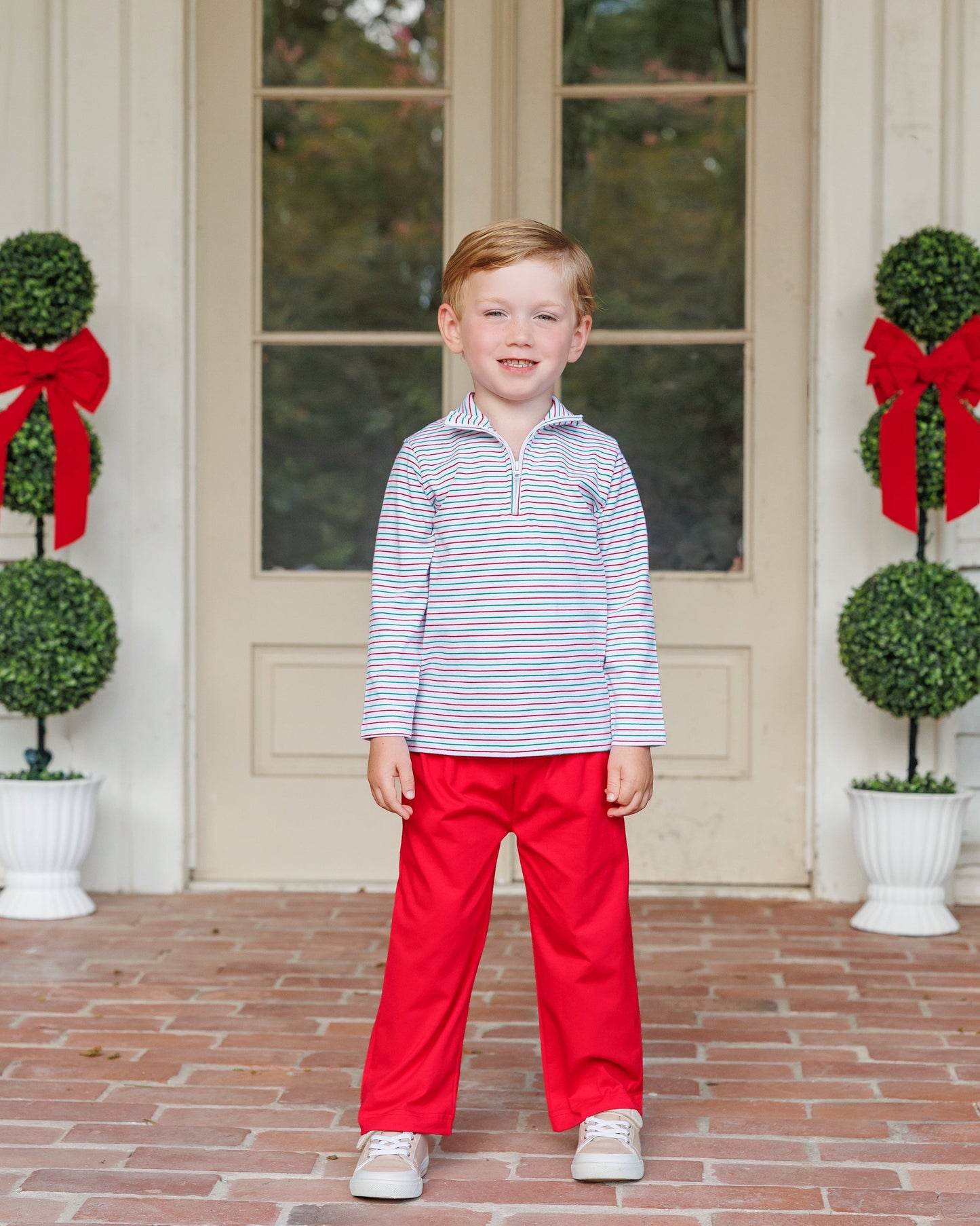 Christmas Candy Stripe Evan Pullover