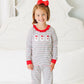Christmas Candy Stripe Santa Ruffle Set