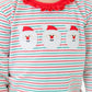 Christmas Candy Stripe Santa Ruffle Set