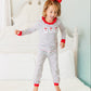 Christmas Candy Stripe Santa Ruffle Set
