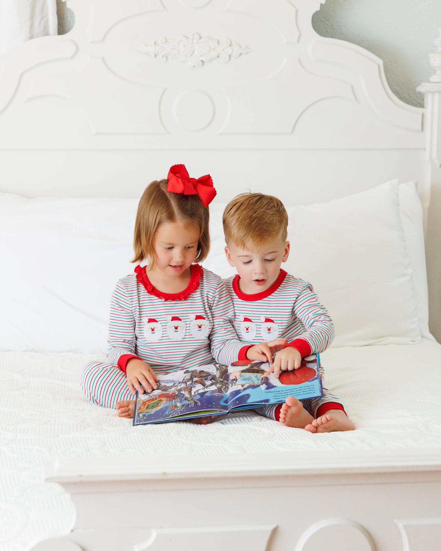 Christmas Candy Stripe Santa Set