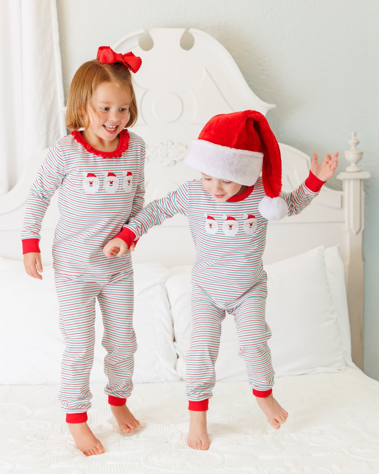 Christmas Candy Stripe Santa Set
