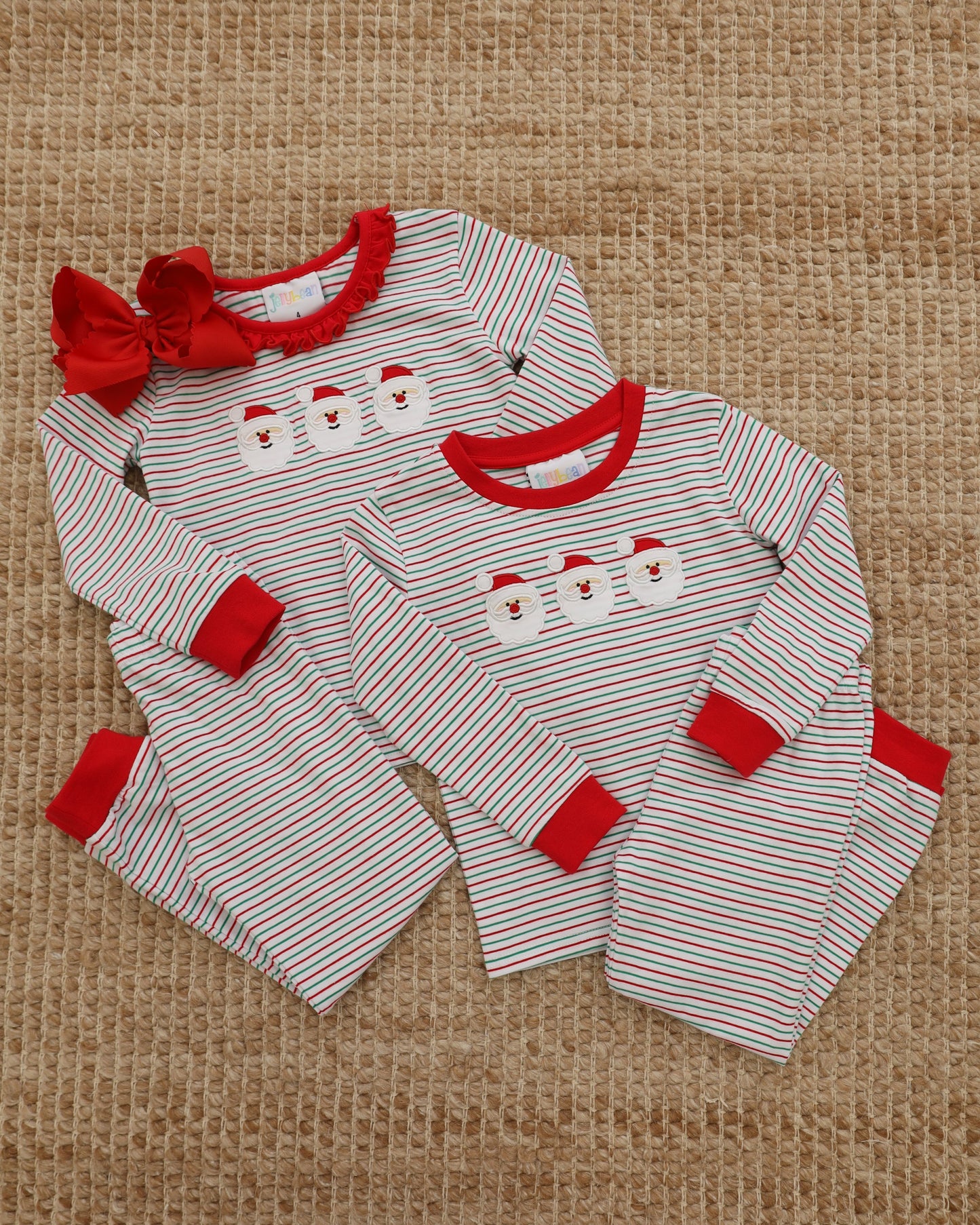 Christmas Candy Stripe Santa Set