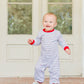 Christmas Candy Stripe Thomas Romper