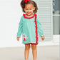 Christmas Cottage Ruffle Bloomer Set