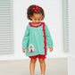 Christmas Cottage Ruffle Bloomer Set