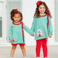 Christmas Cottage Ruffle Bloomer Set