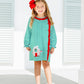 Christmas Cottage Ruffle Dress