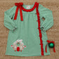 Christmas Cottage Ruffle Dress
