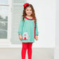 Christmas Cottage Ruffle Pants Set