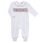 Christmas Smocked Footie