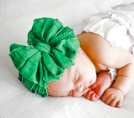 Ruffled Headband | Green