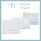 Straight Edge Pillow Covers
