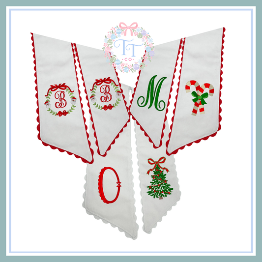 Christmas Wreath Sashes