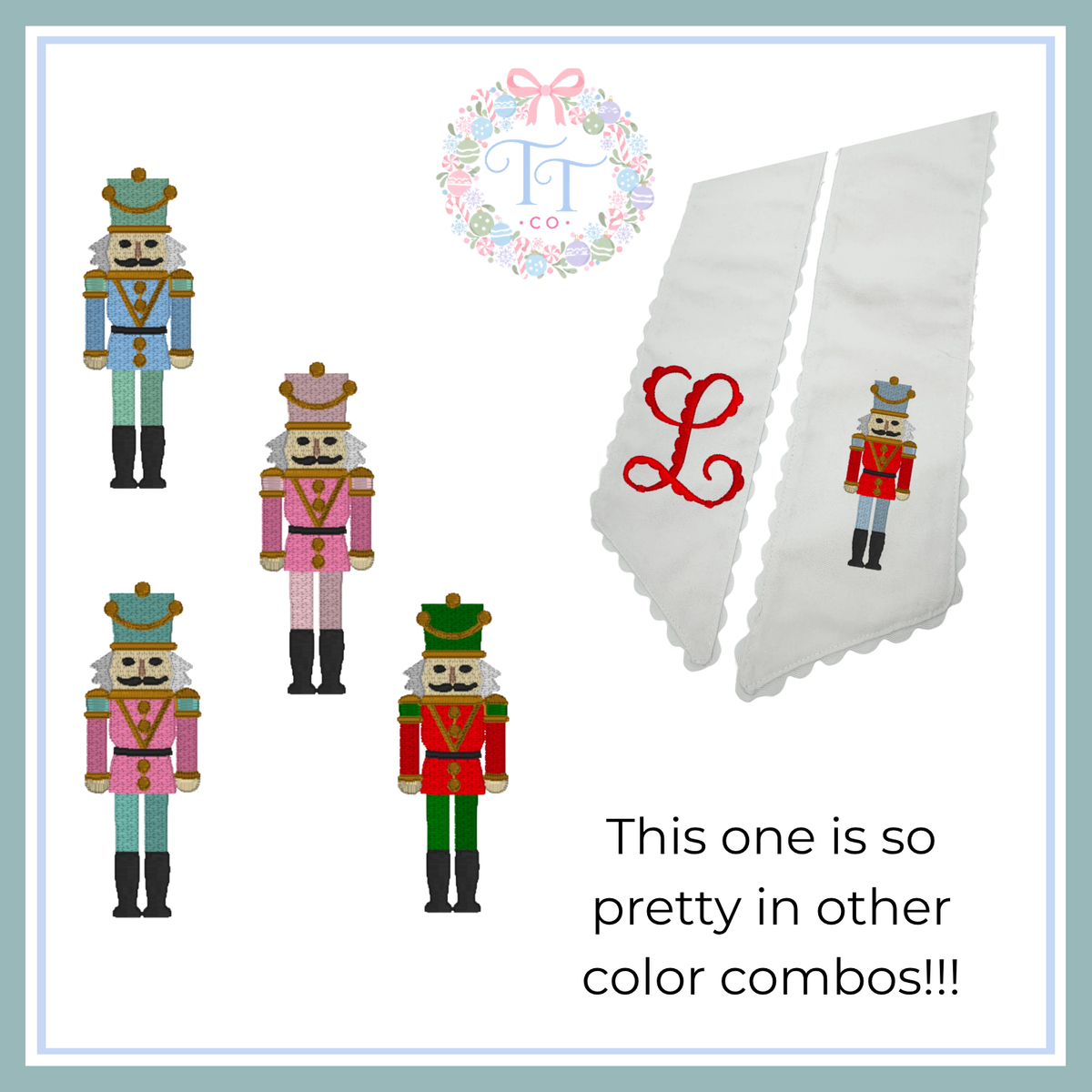 Christmas Wreath Sashes