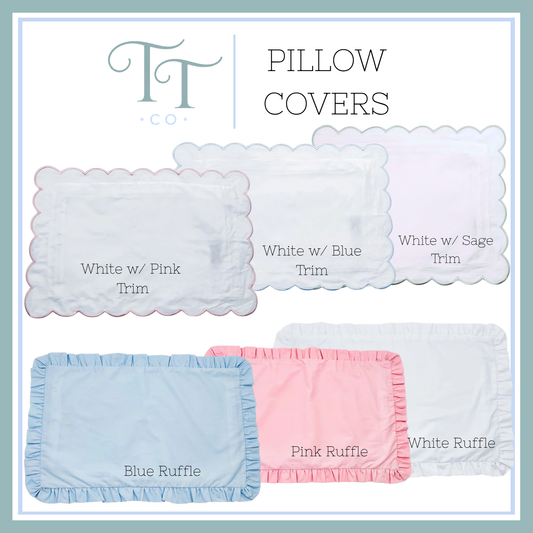 Scalloped & Ruffle Pillow Covers