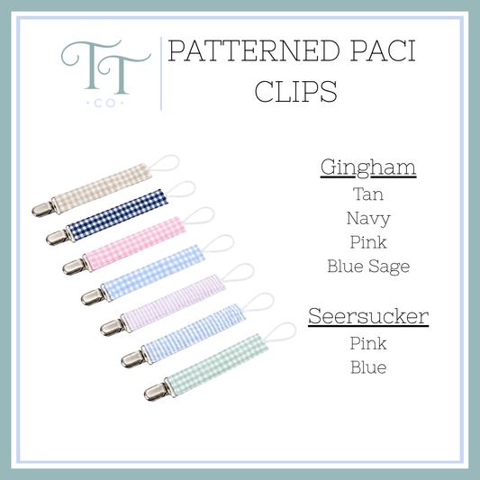Paci Clips (Solid & Patterned)