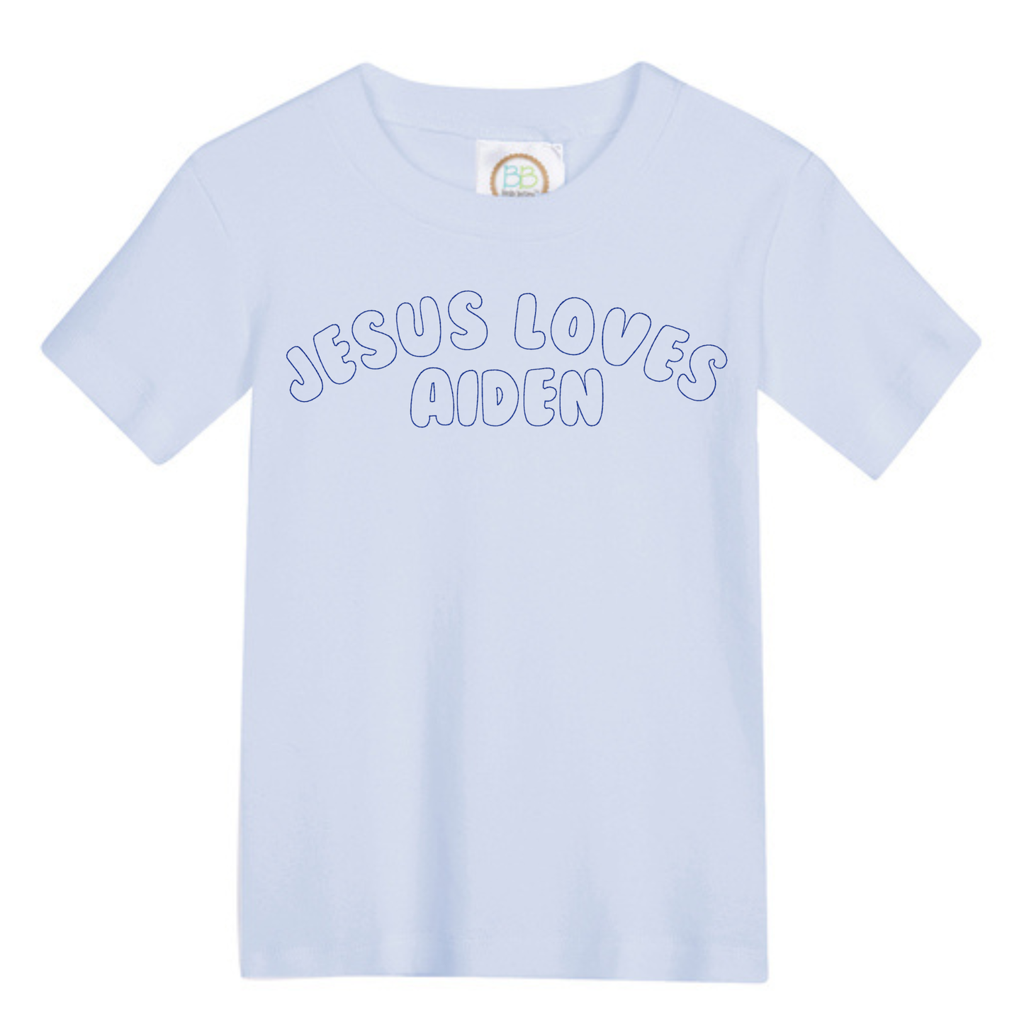 Boys Jesus Loves Me Short Sleeve Shirt