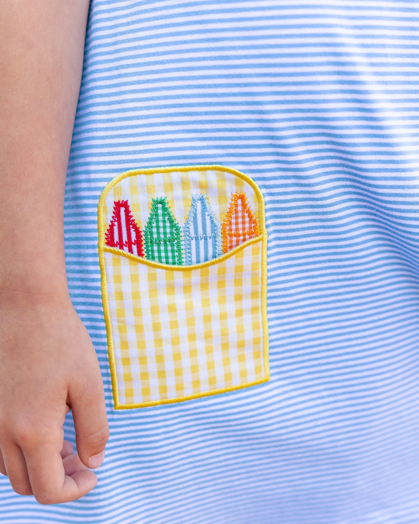 Crayon Pocket Dress - Blue