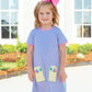 Crayon Pocket Dress- Lavender Stripe