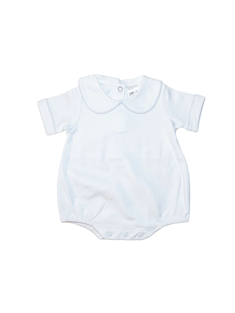 Boys Easter Short Sleeve Peter Pan Collar Bubble