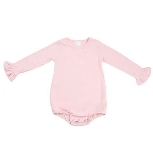 Girls Easter Ruffle Long Sleeve Bubble