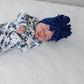 Ruffled Headband | Navy