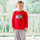 Festive Firetruck Pants Set