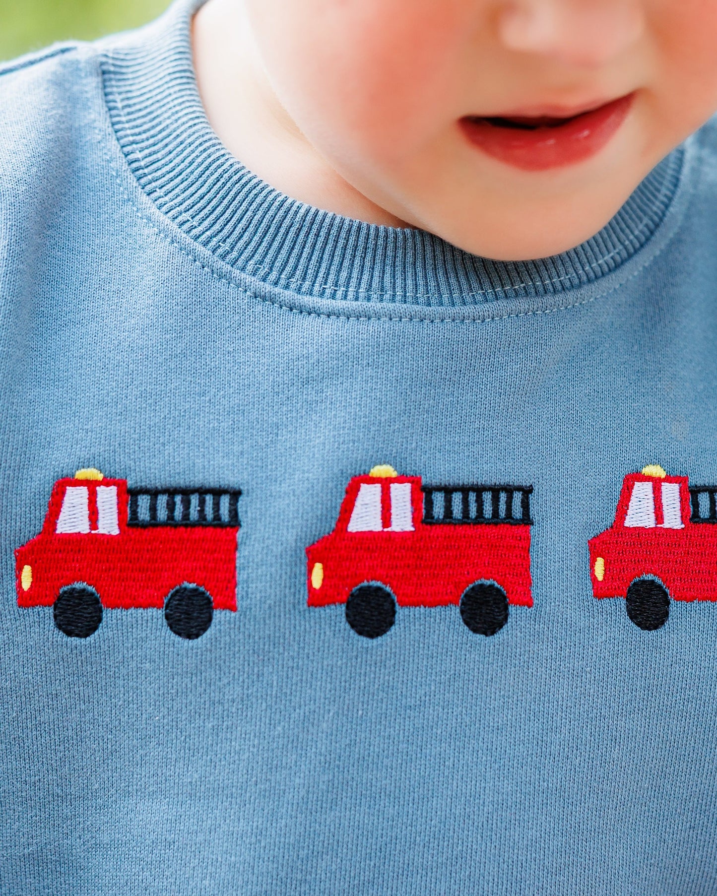 Firetruck Trio French Terry Pullover
