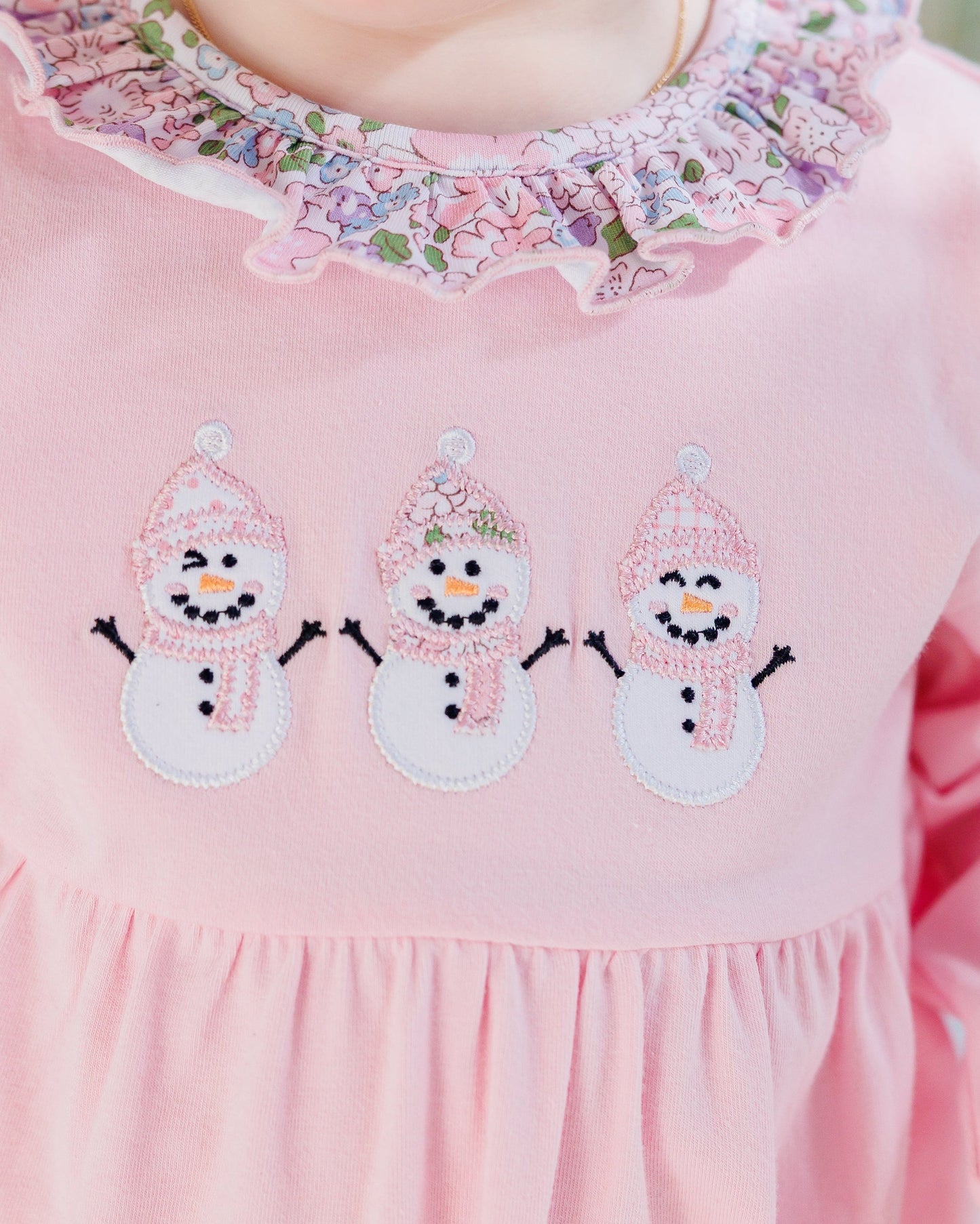 Frosty Friends Ruffle Romper
