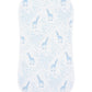 Blue Giraffe Print Burp Cloth