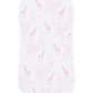 Pink Giraffe Print Burp Cloth