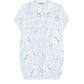 Blue Giraffe Print Converter Gown